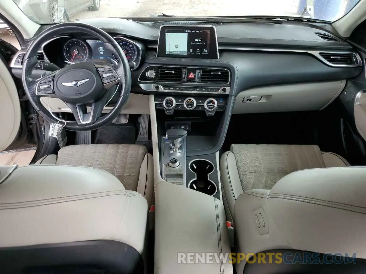 8 Photograph of a damaged car KMTG44LA3KU030671 GENESIS G70 2019