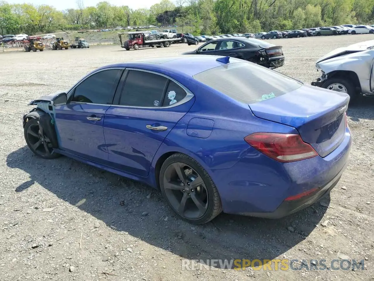 2 Photograph of a damaged car KMTG44LA5KU033135 GENESIS G70 2019