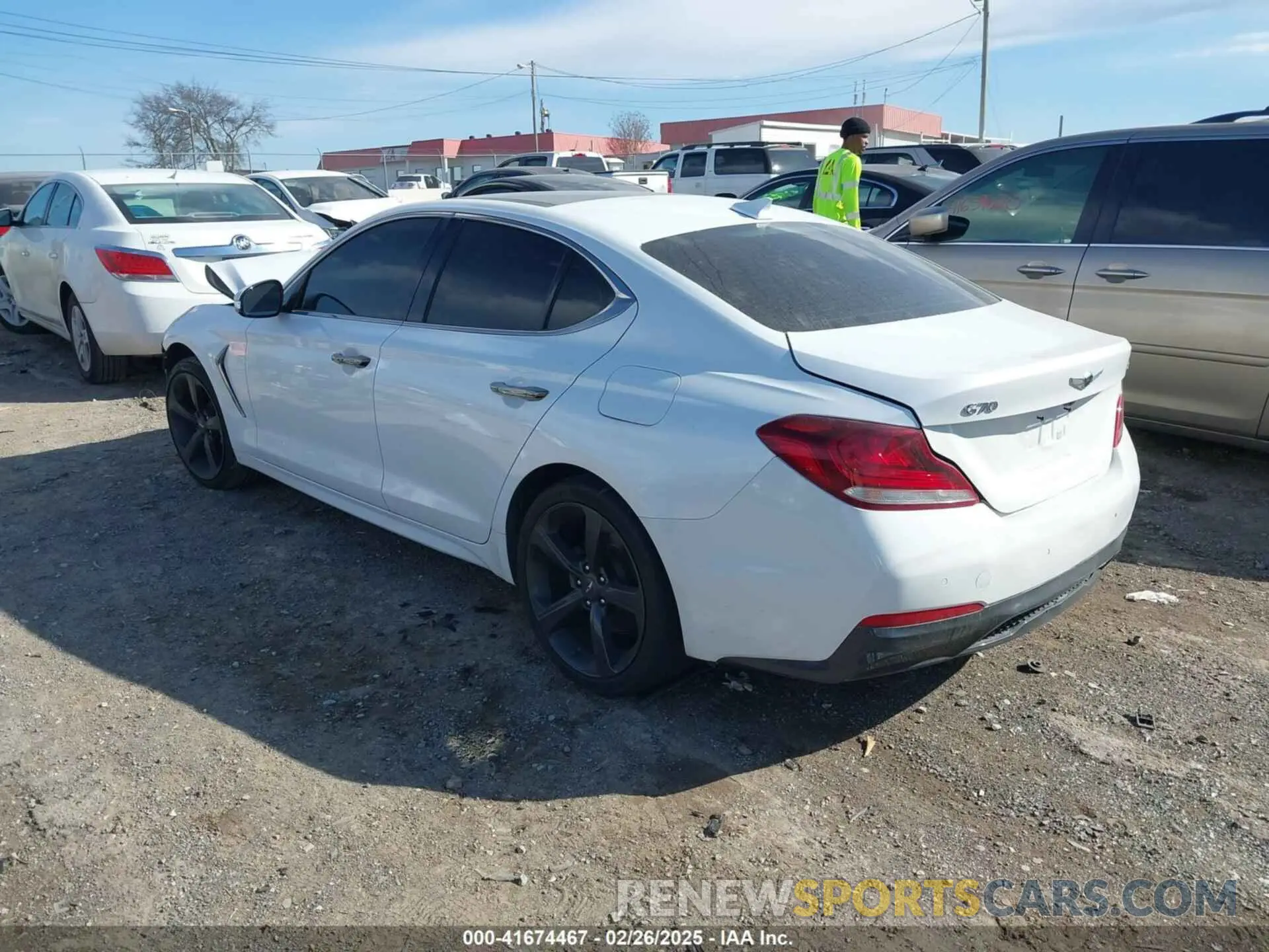 3 Photograph of a damaged car KMTG44LAXKU019182 GENESIS G70 2019