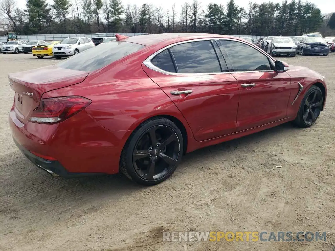 3 Photograph of a damaged car KMTG44LAXKU027461 GENESIS G70 2019