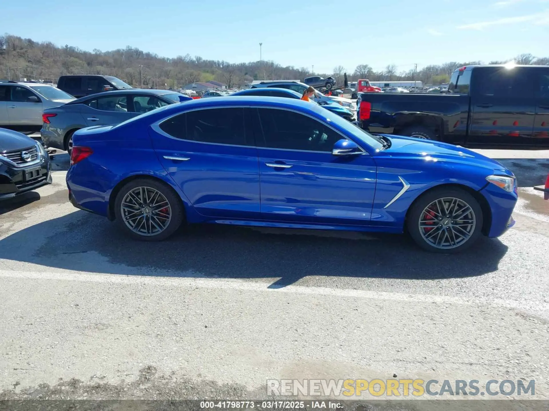 13 Photograph of a damaged car KMTG54LE7KU030592 GENESIS G70 2019