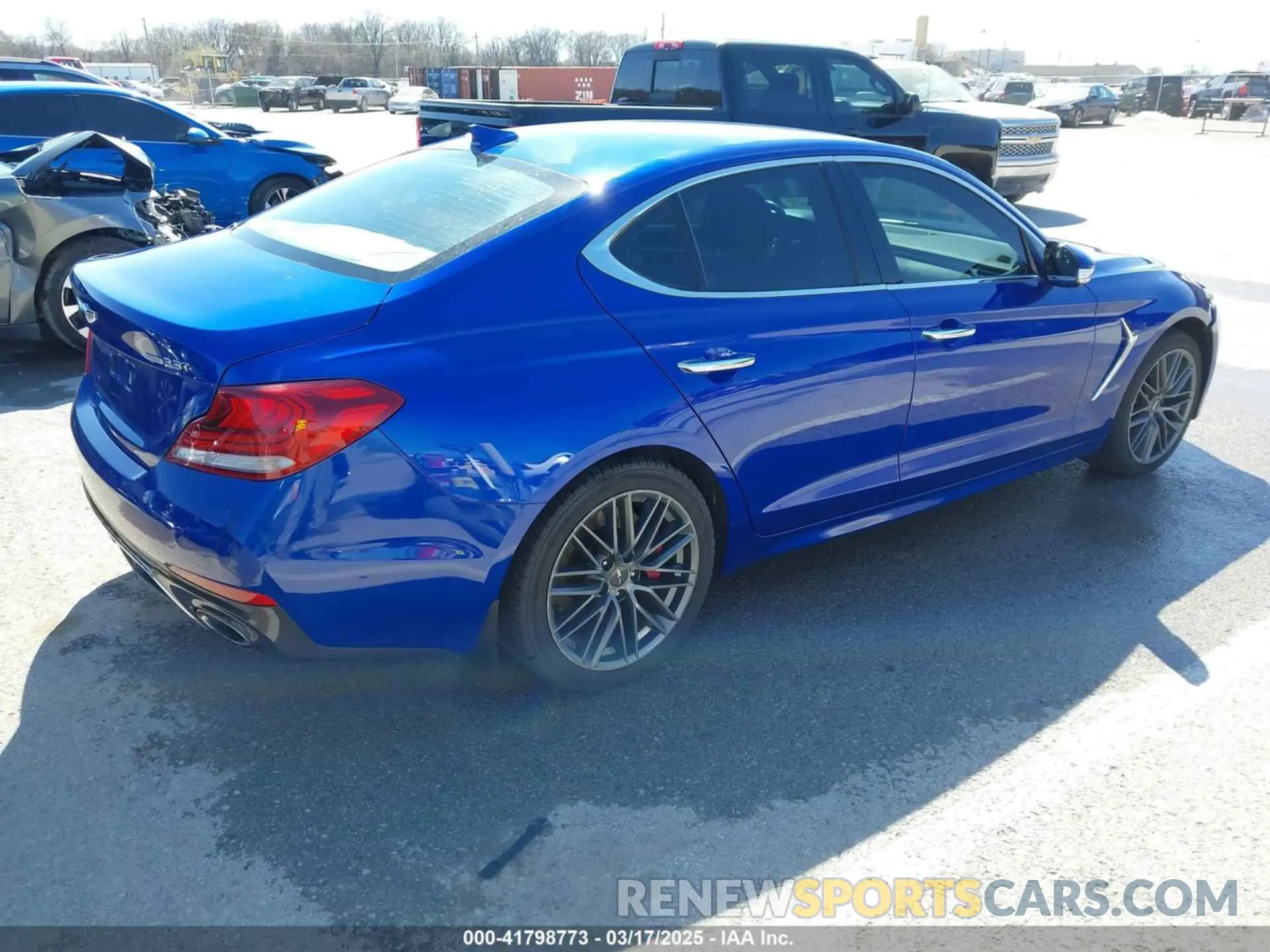 4 Photograph of a damaged car KMTG54LE7KU030592 GENESIS G70 2019