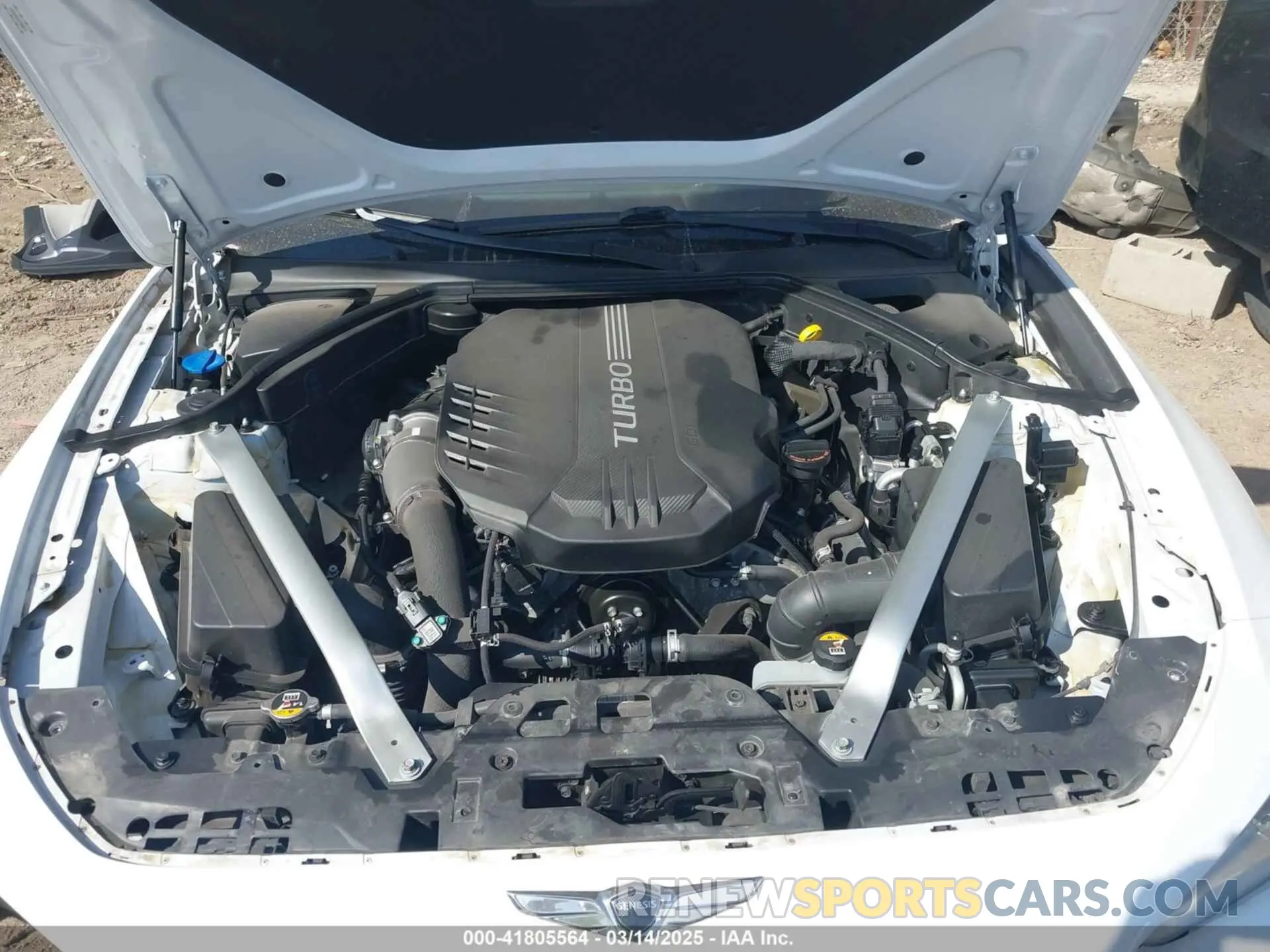 10 Photograph of a damaged car KMTG54LE7KU035128 GENESIS G70 2019