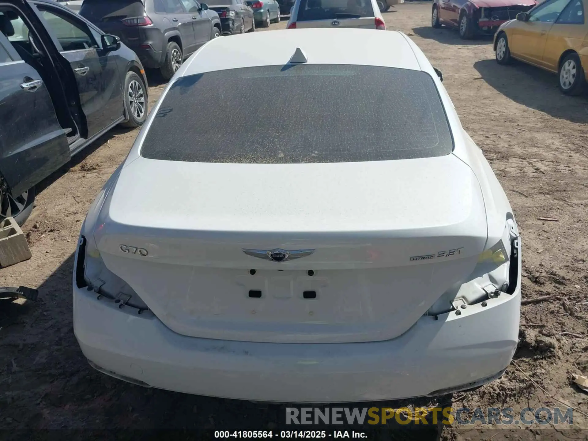 17 Photograph of a damaged car KMTG54LE7KU035128 GENESIS G70 2019
