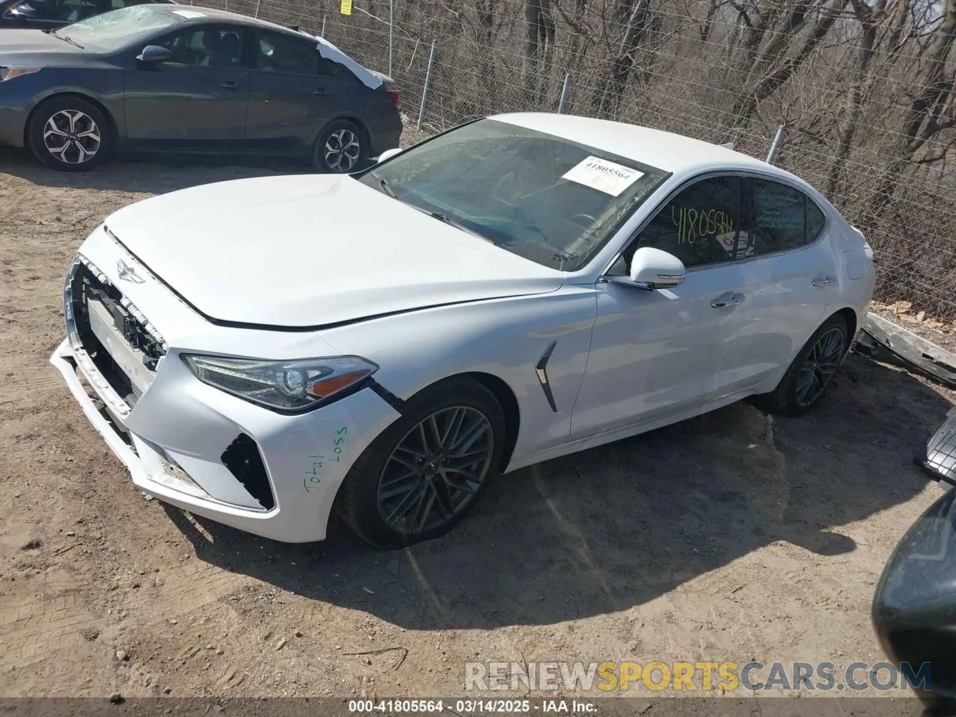 2 Photograph of a damaged car KMTG54LE7KU035128 GENESIS G70 2019