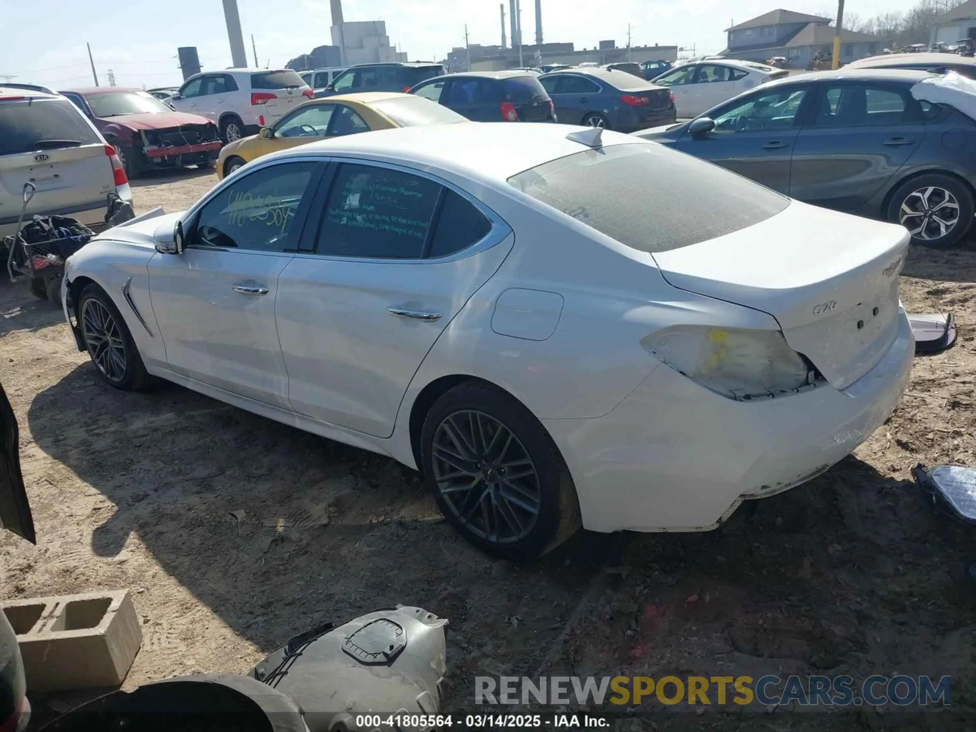 3 Photograph of a damaged car KMTG54LE7KU035128 GENESIS G70 2019
