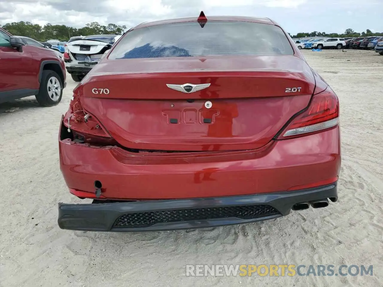 6 Photograph of a damaged car KMTG64LA4KU015493 GENESIS G70 2019