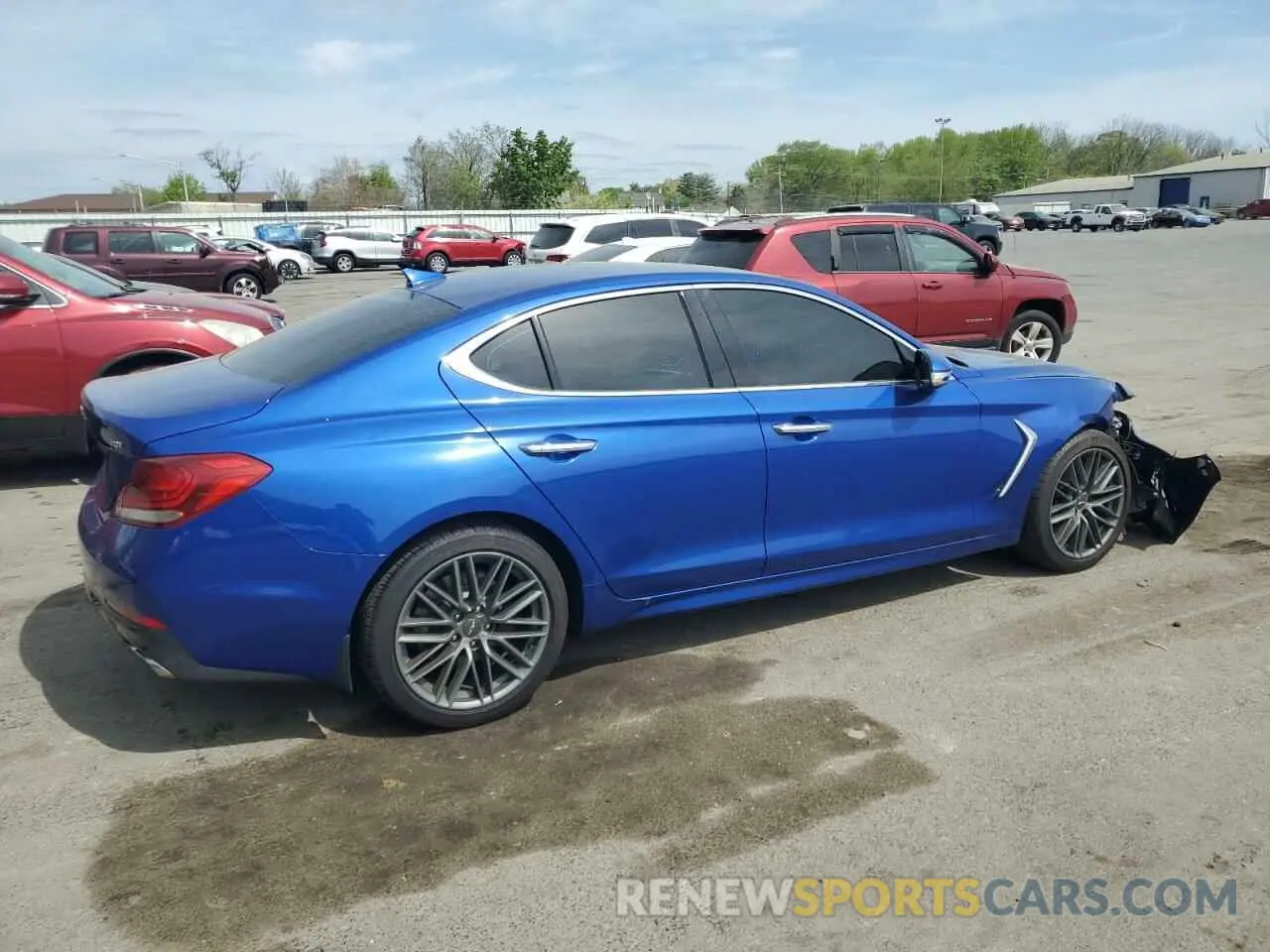 3 Photograph of a damaged car KMTG64LAXKU043847 GENESIS G70 2019