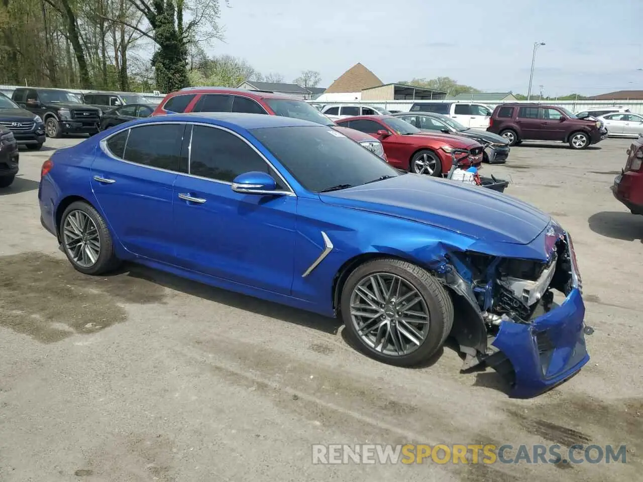 4 Photograph of a damaged car KMTG64LAXKU043847 GENESIS G70 2019