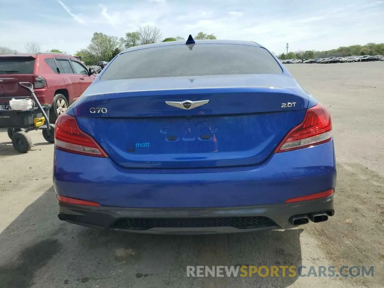 6 Photograph of a damaged car KMTG64LAXKU043847 GENESIS G70 2019