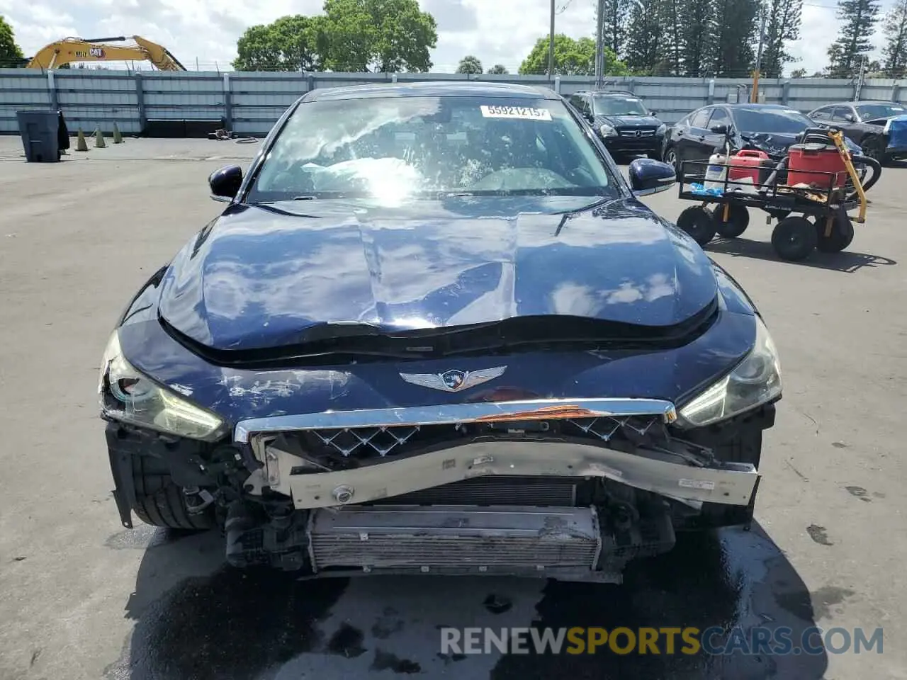 5 Photograph of a damaged car KMTG74LE0KU043856 GENESIS G70 2019