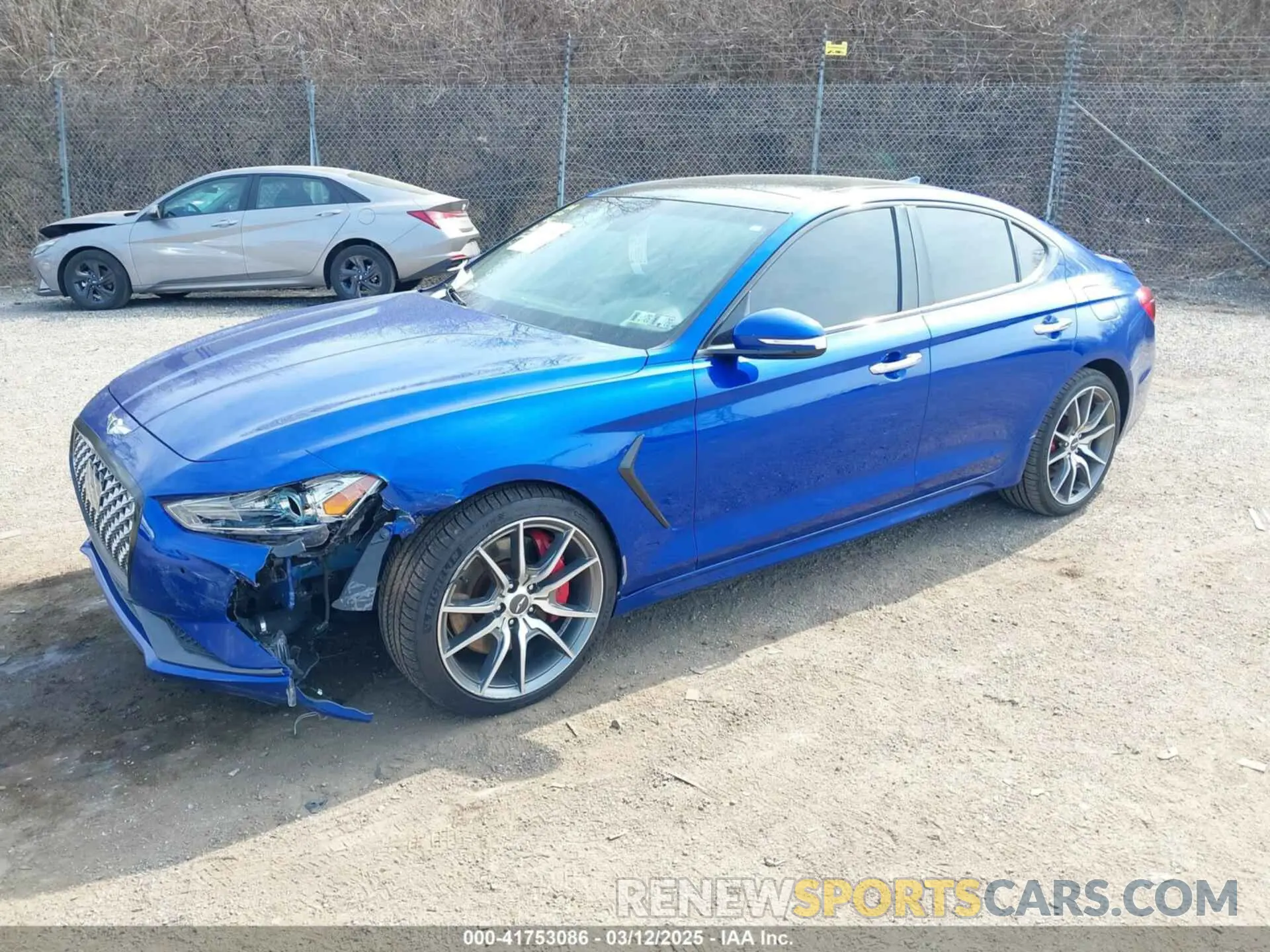 2 Photograph of a damaged car KMTG74LE2KU017341 GENESIS G70 2019