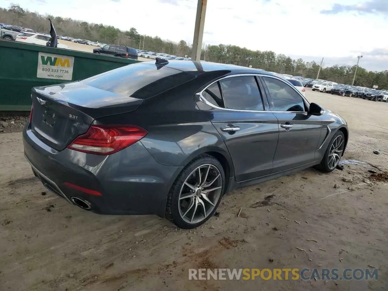 3 Photograph of a damaged car KMTG74LE6KU024096 GENESIS G70 2019