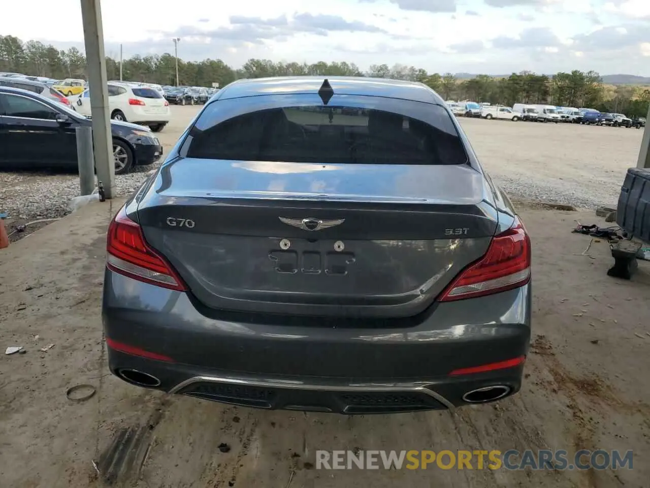 6 Photograph of a damaged car KMTG74LE6KU024096 GENESIS G70 2019