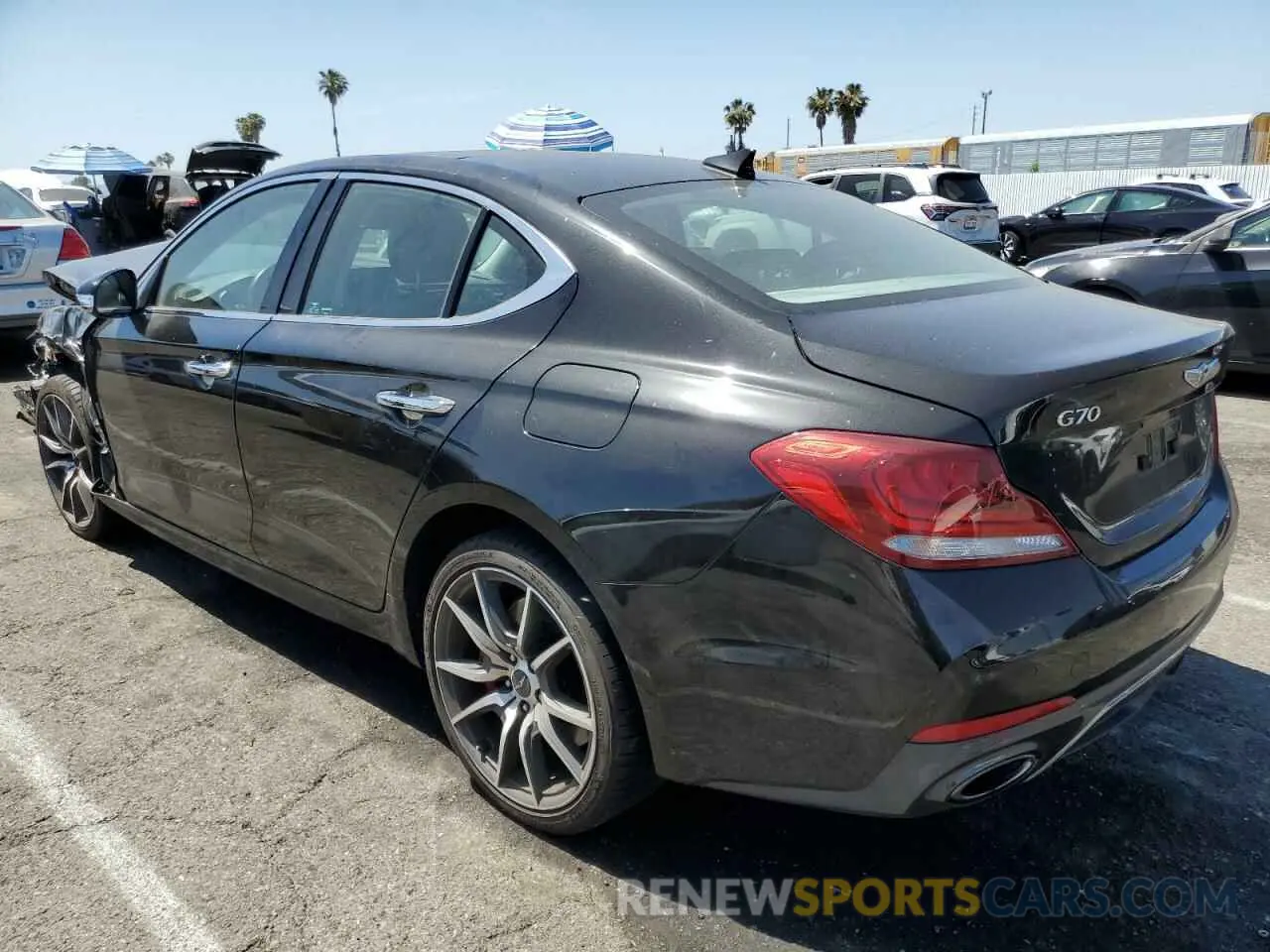 2 Photograph of a damaged car KMTG74LE7KU034474 GENESIS G70 2019