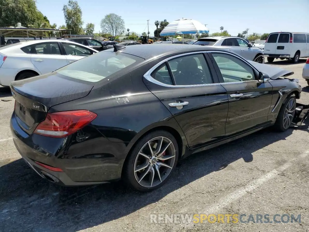 3 Photograph of a damaged car KMTG74LE7KU034474 GENESIS G70 2019