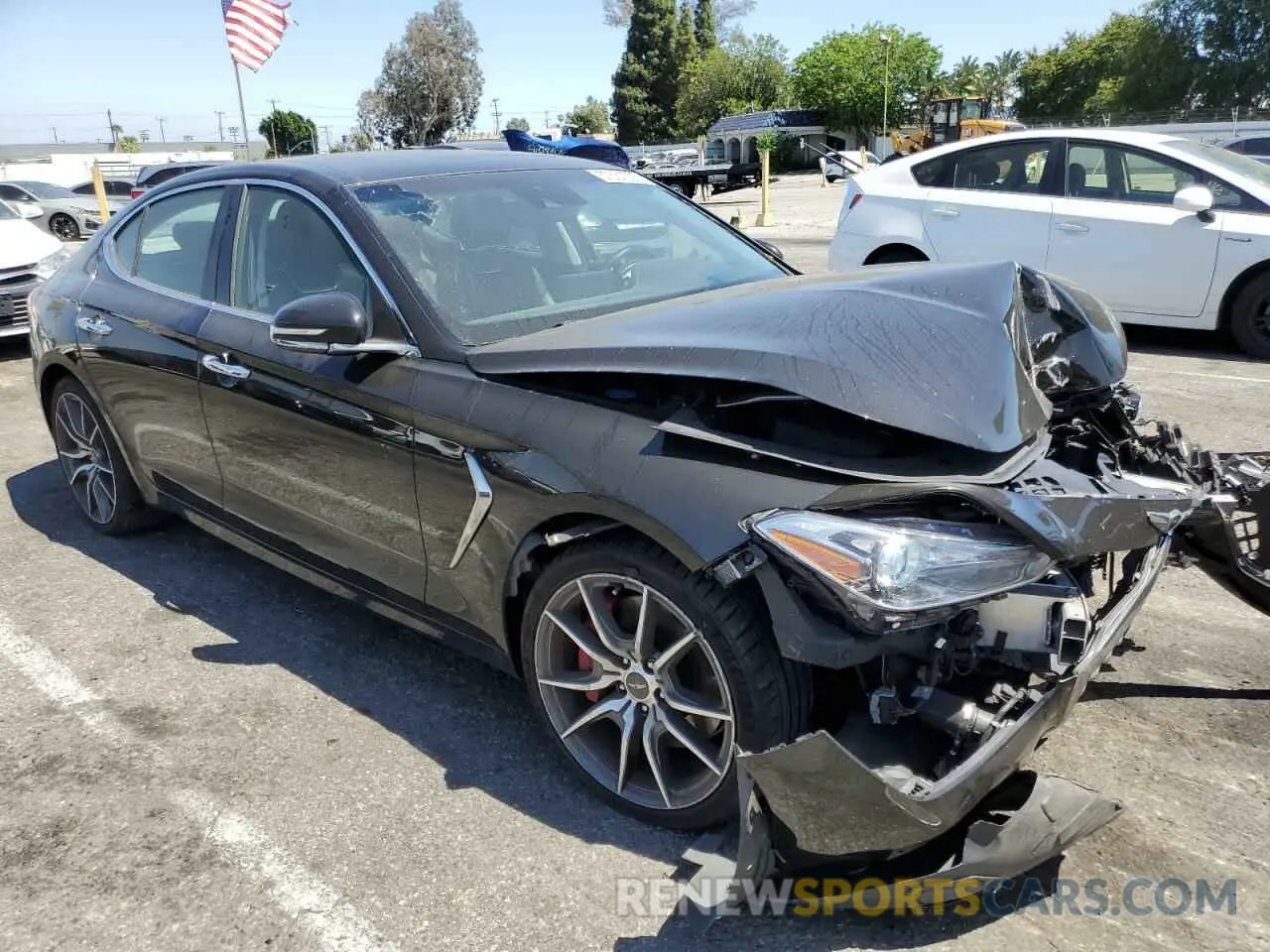 4 Photograph of a damaged car KMTG74LE7KU034474 GENESIS G70 2019