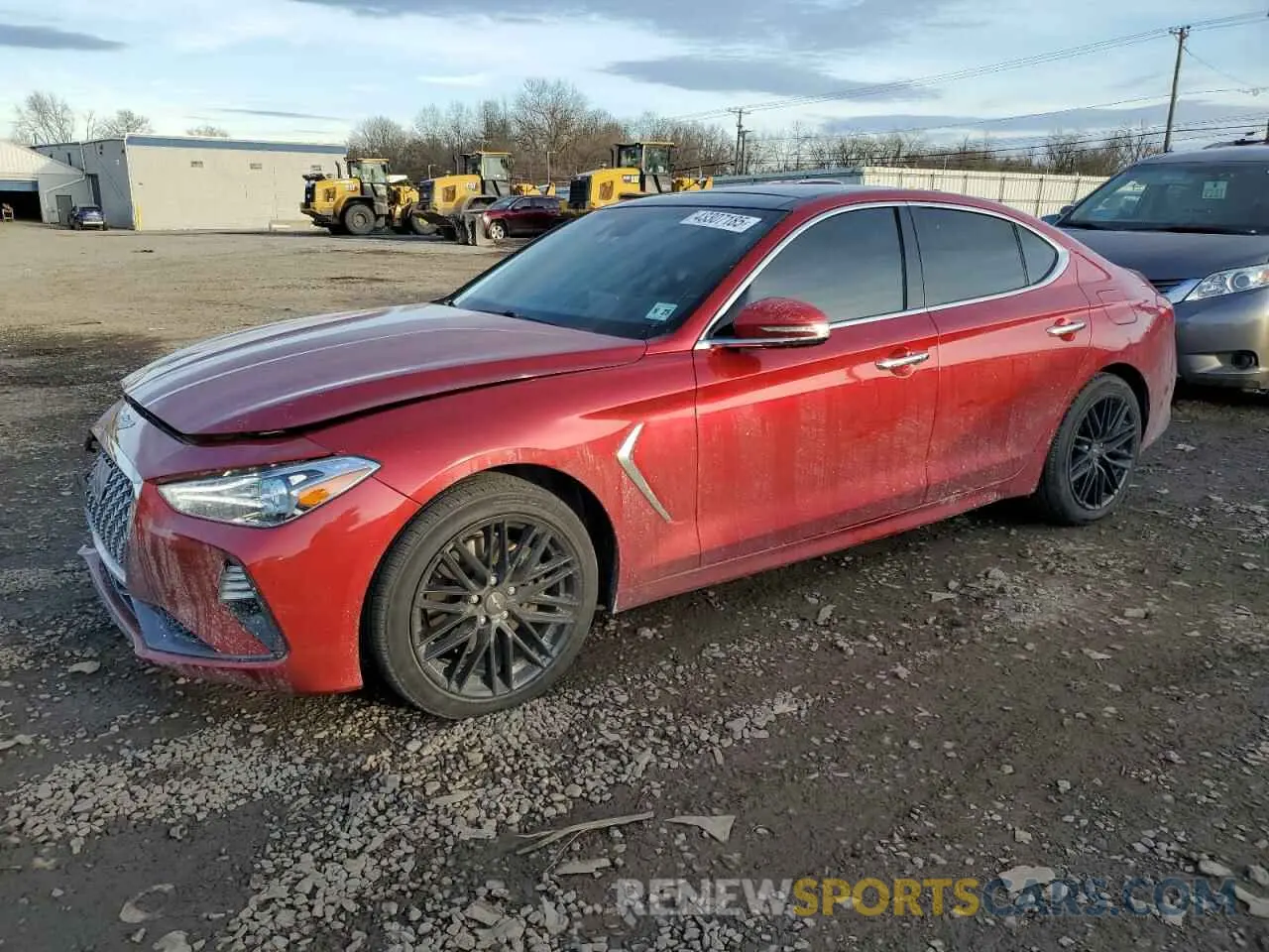 1 Photograph of a damaged car KMTG34LA0LU056732 GENESIS G70 2020