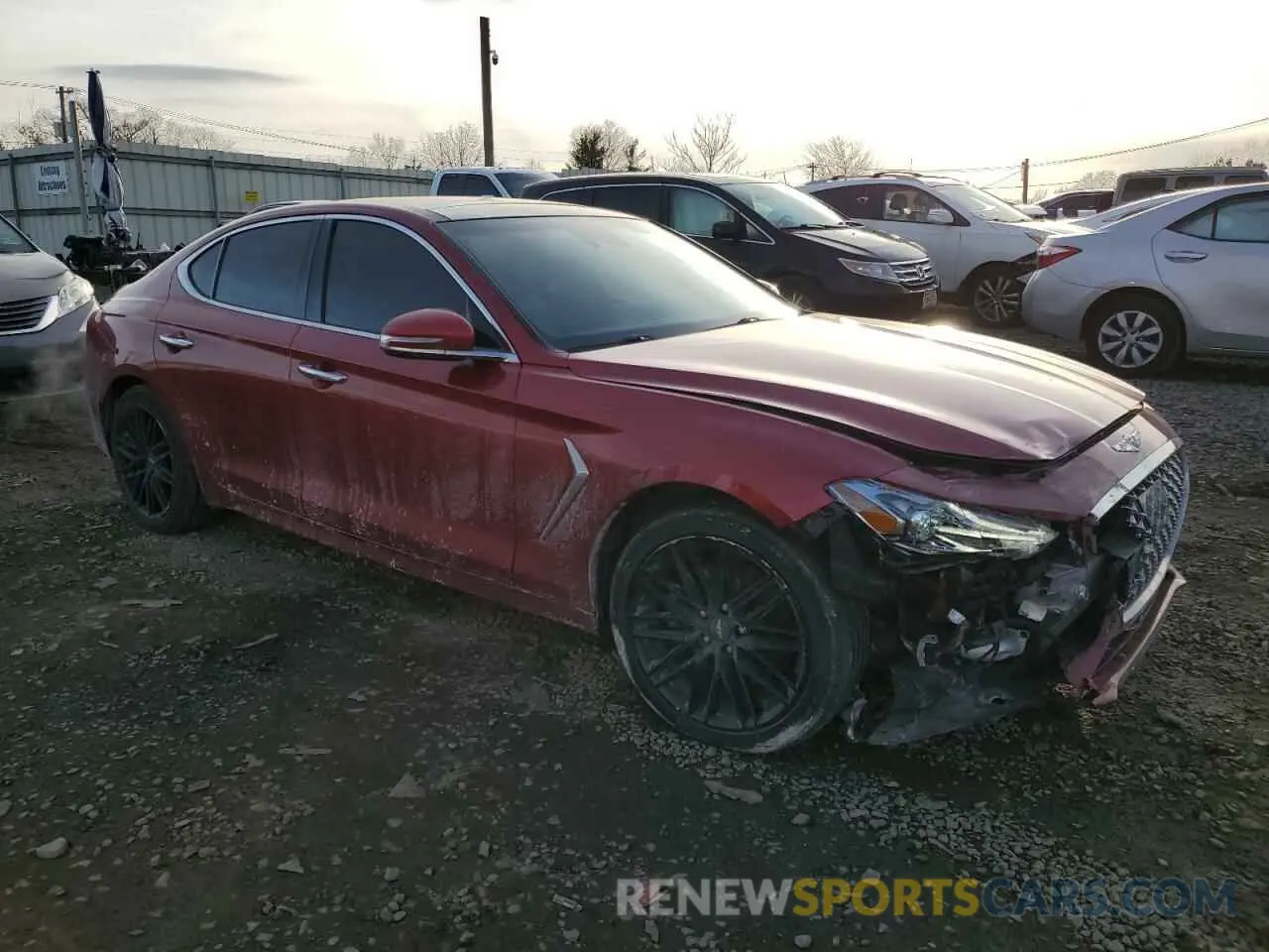 4 Photograph of a damaged car KMTG34LA0LU056732 GENESIS G70 2020