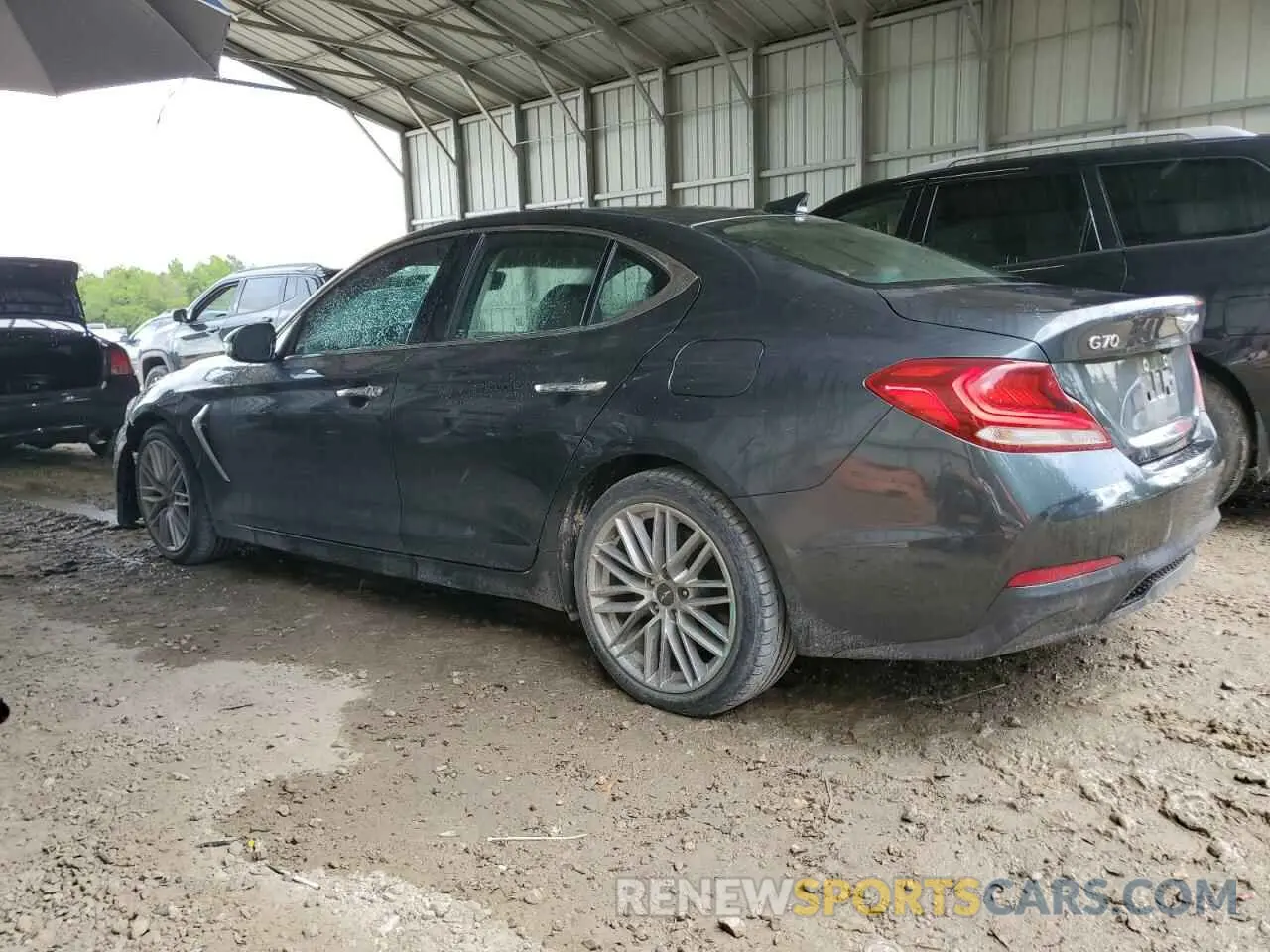 2 Photograph of a damaged car KMTG34LA2LU047675 GENESIS G70 2020