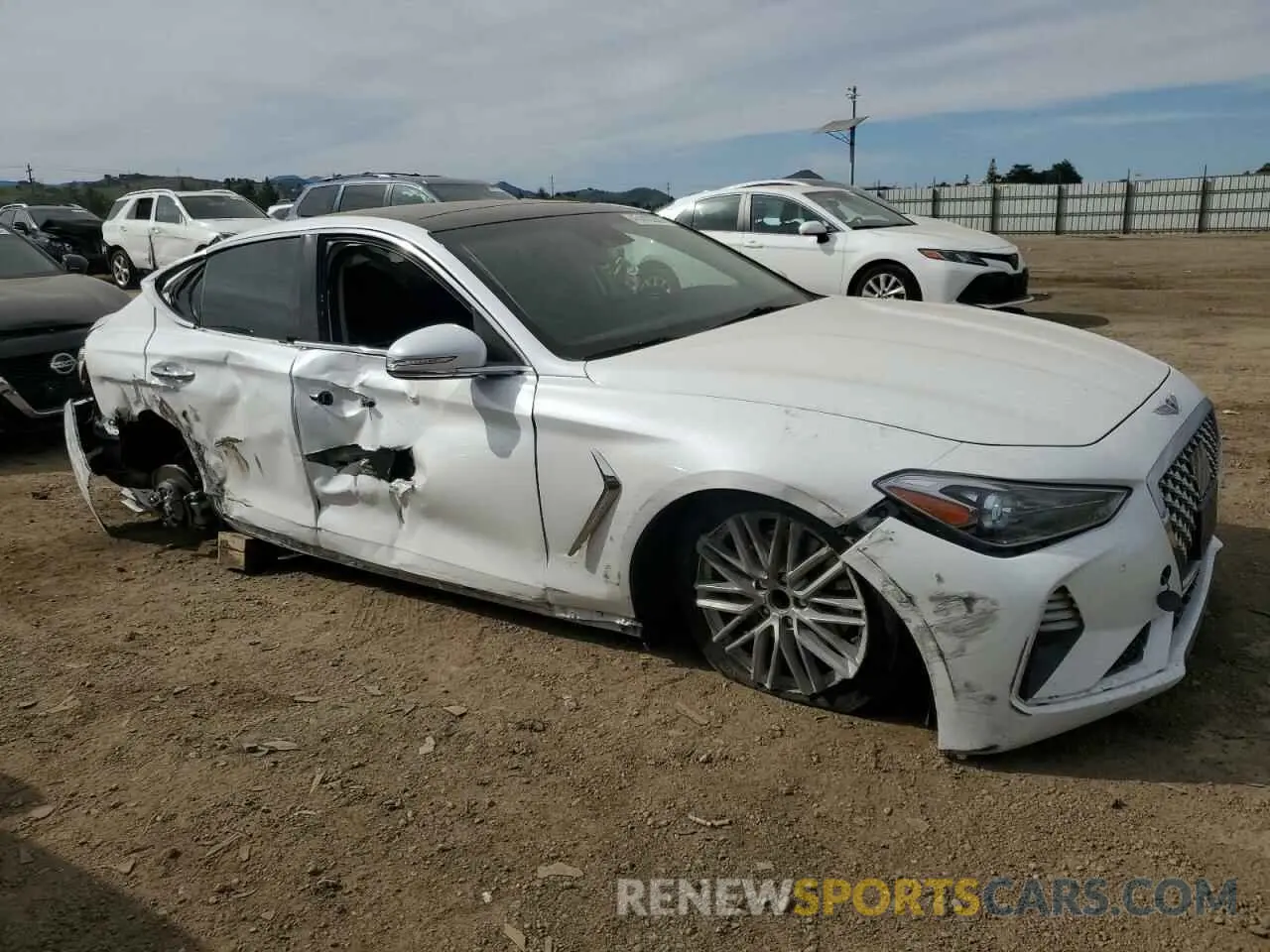 4 Photograph of a damaged car KMTG34LA3LU055977 GENESIS G70 2020