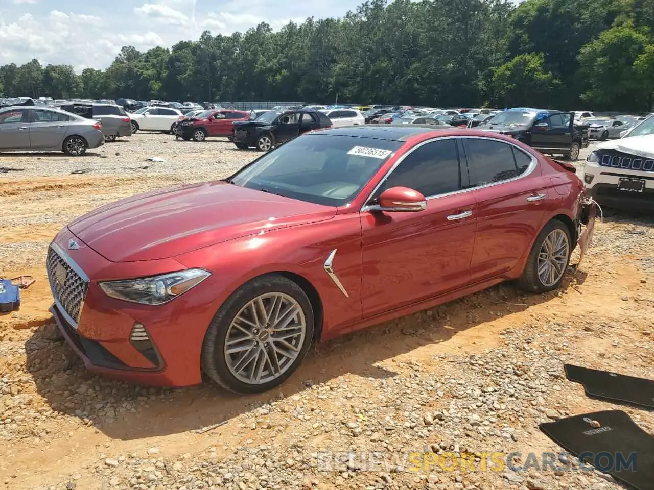 1 Photograph of a damaged car KMTG34LA5LU060257 GENESIS G70 2020