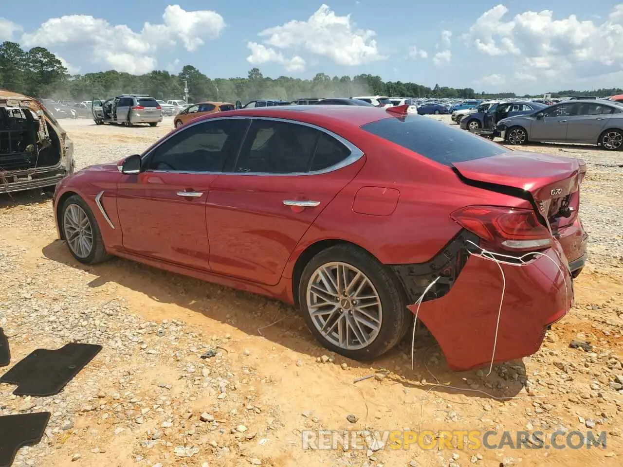 2 Photograph of a damaged car KMTG34LA5LU060257 GENESIS G70 2020