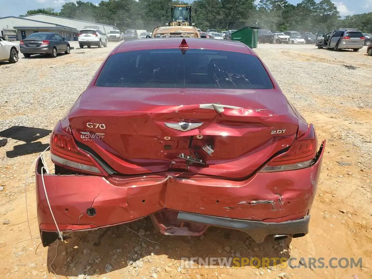 6 Photograph of a damaged car KMTG34LA5LU060257 GENESIS G70 2020