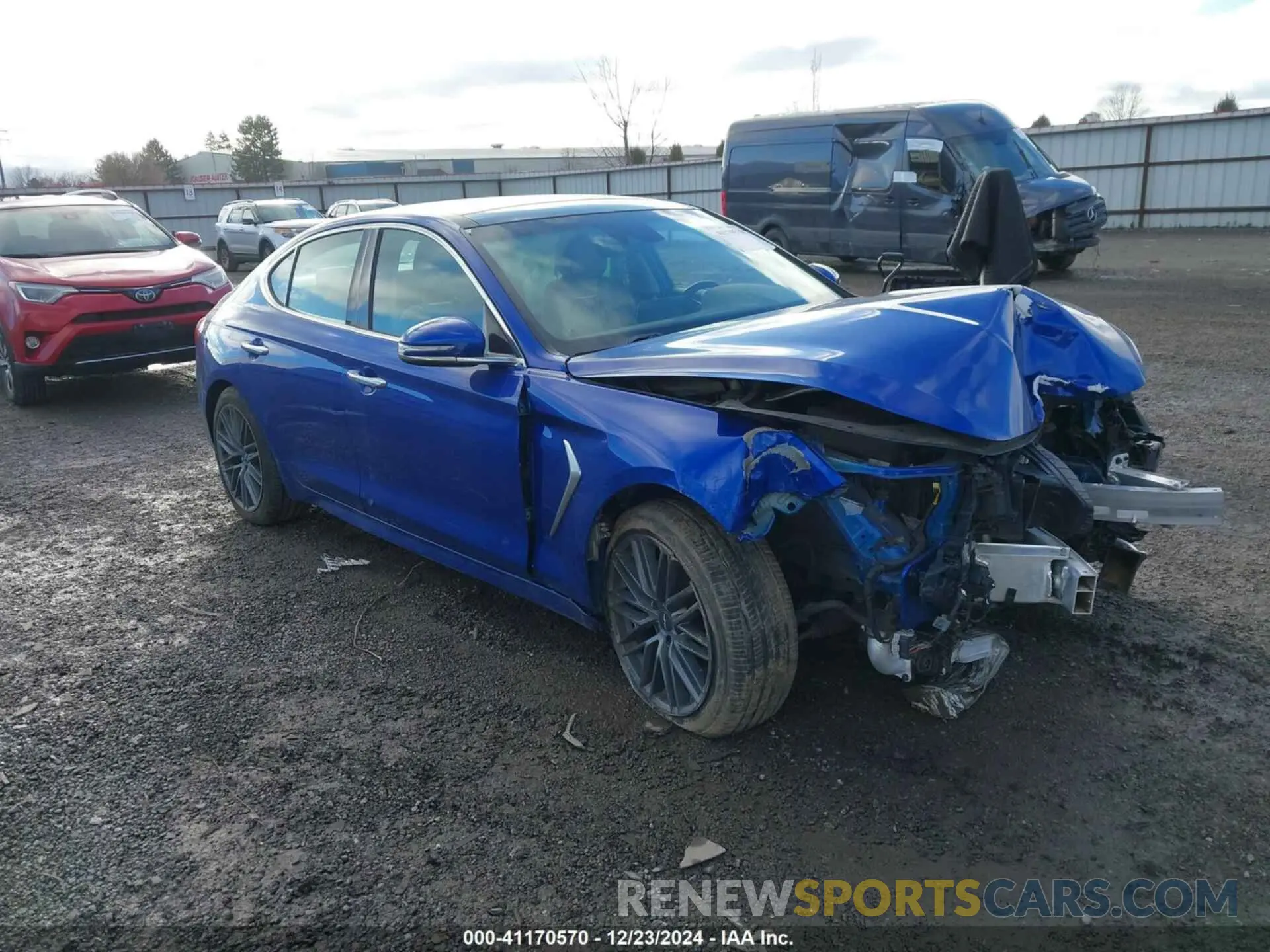 1 Photograph of a damaged car KMTG34LA7LU045274 GENESIS G70 2020