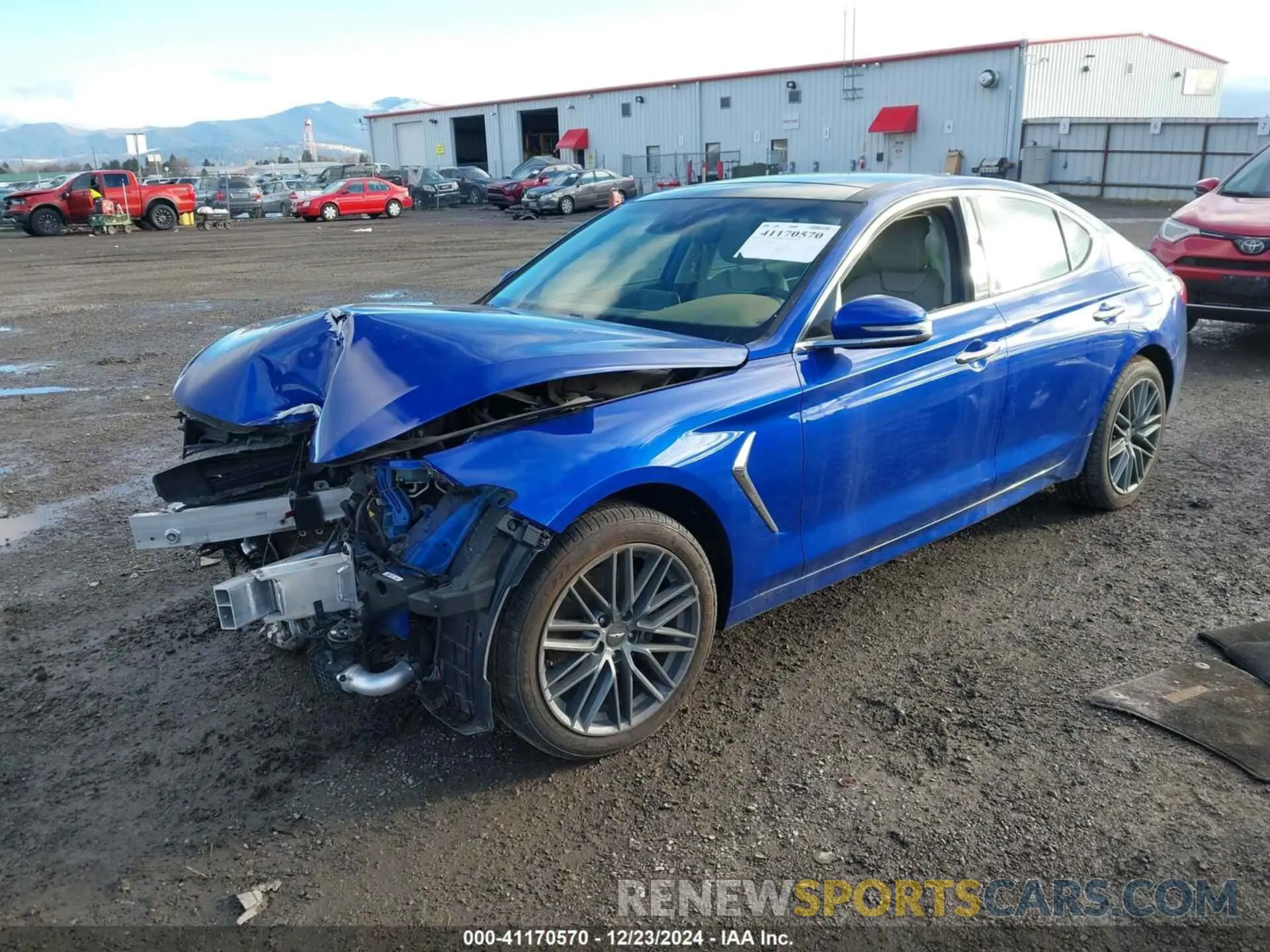 2 Photograph of a damaged car KMTG34LA7LU045274 GENESIS G70 2020