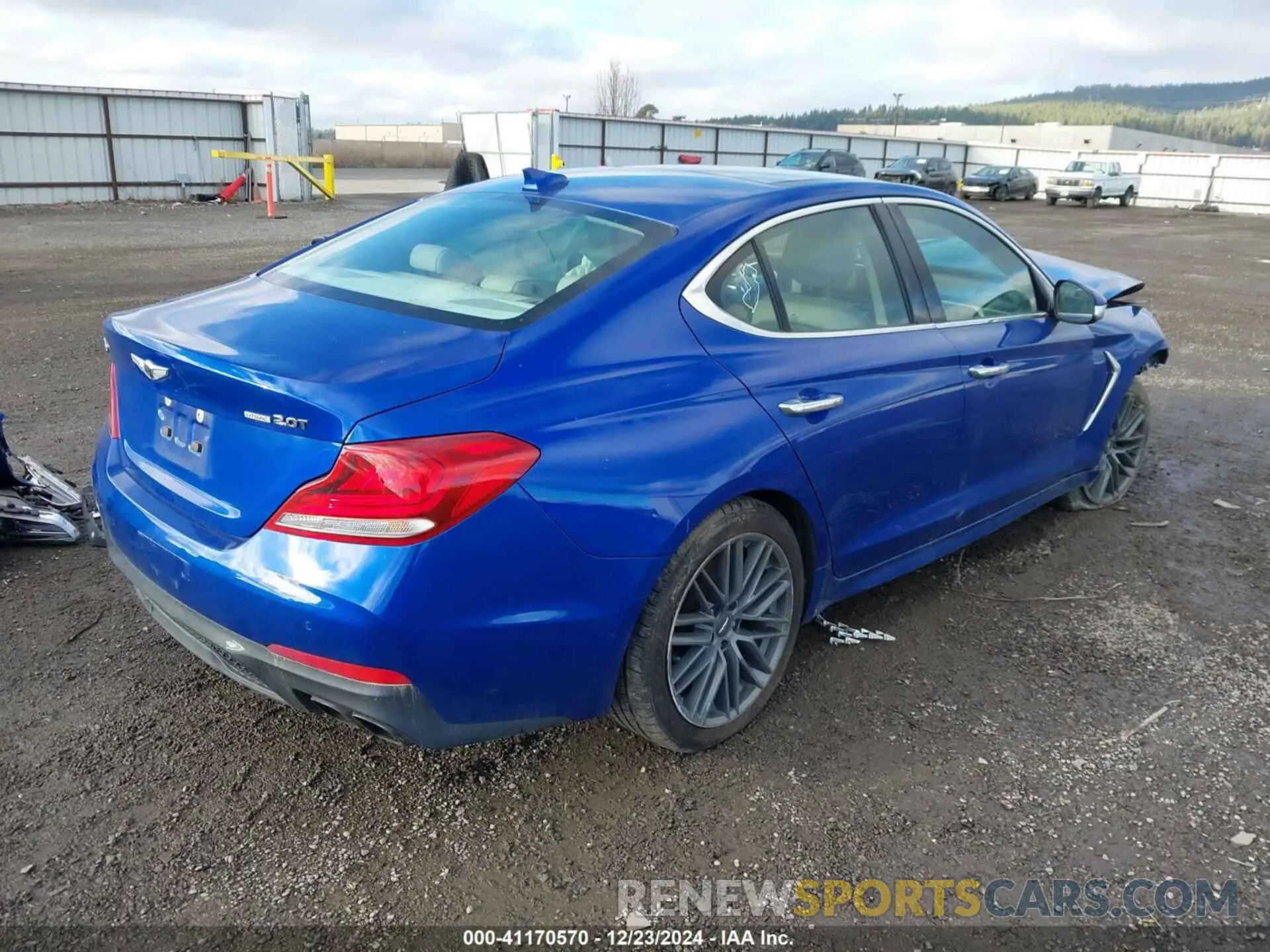 4 Photograph of a damaged car KMTG34LA7LU045274 GENESIS G70 2020
