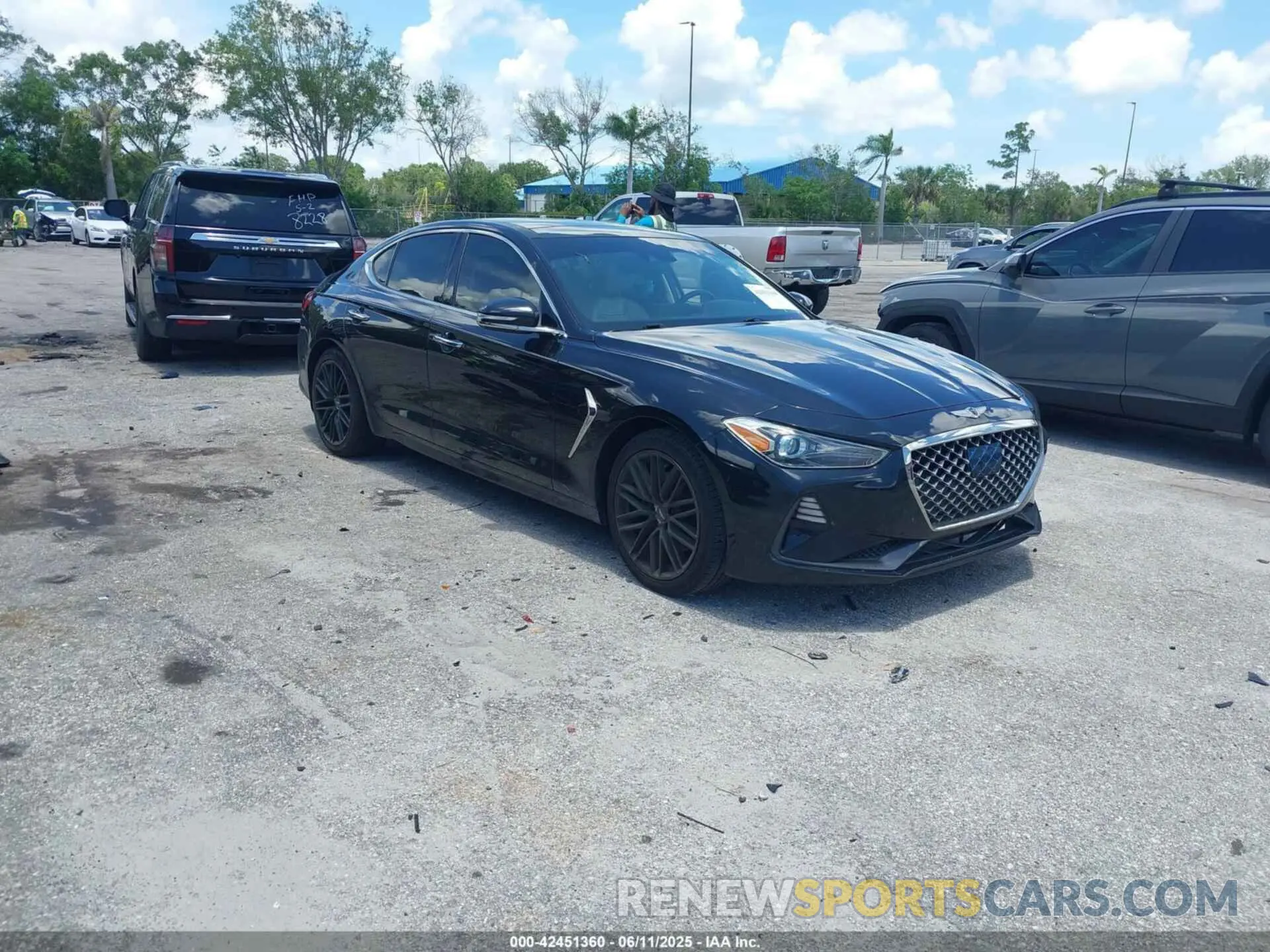 1 Photograph of a damaged car KMTG34LA9LU063789 GENESIS G70 2020