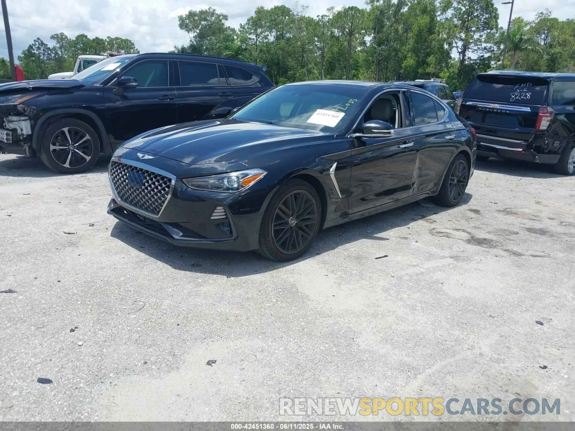 2 Photograph of a damaged car KMTG34LA9LU063789 GENESIS G70 2020
