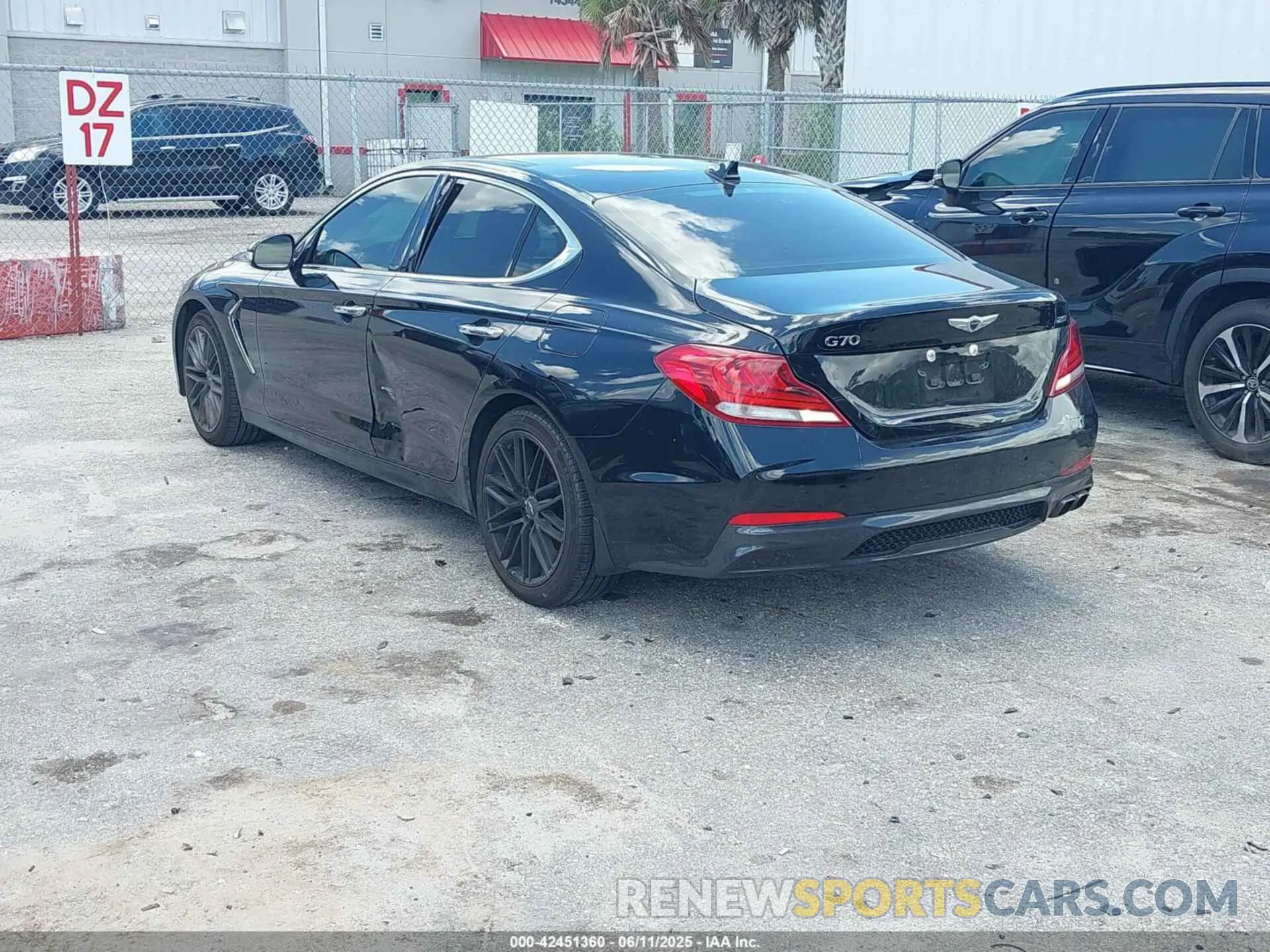3 Photograph of a damaged car KMTG34LA9LU063789 GENESIS G70 2020