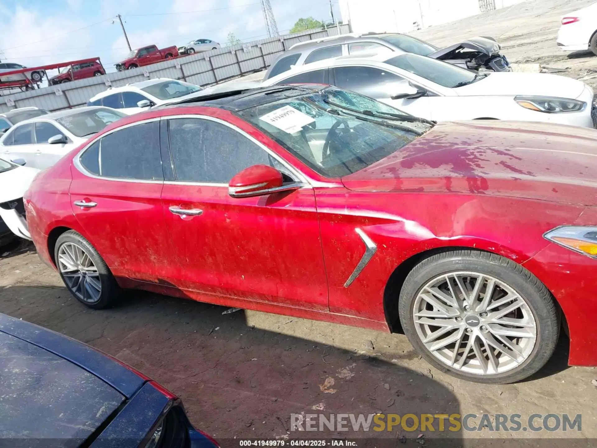 13 Photograph of a damaged car KMTG34LAXLU062859 GENESIS G70 2020