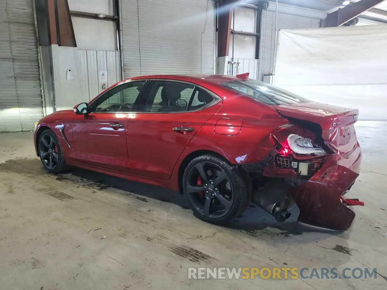 2 Photograph of a damaged car KMTG34LE0LU051663 GENESIS G70 2020