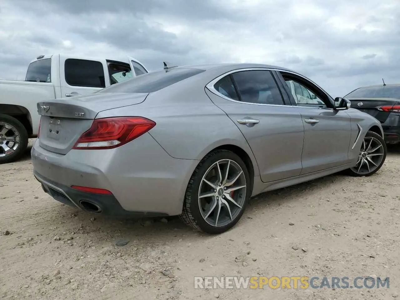 3 Photograph of a damaged car KMTG34LE2LU063944 GENESIS G70 2020