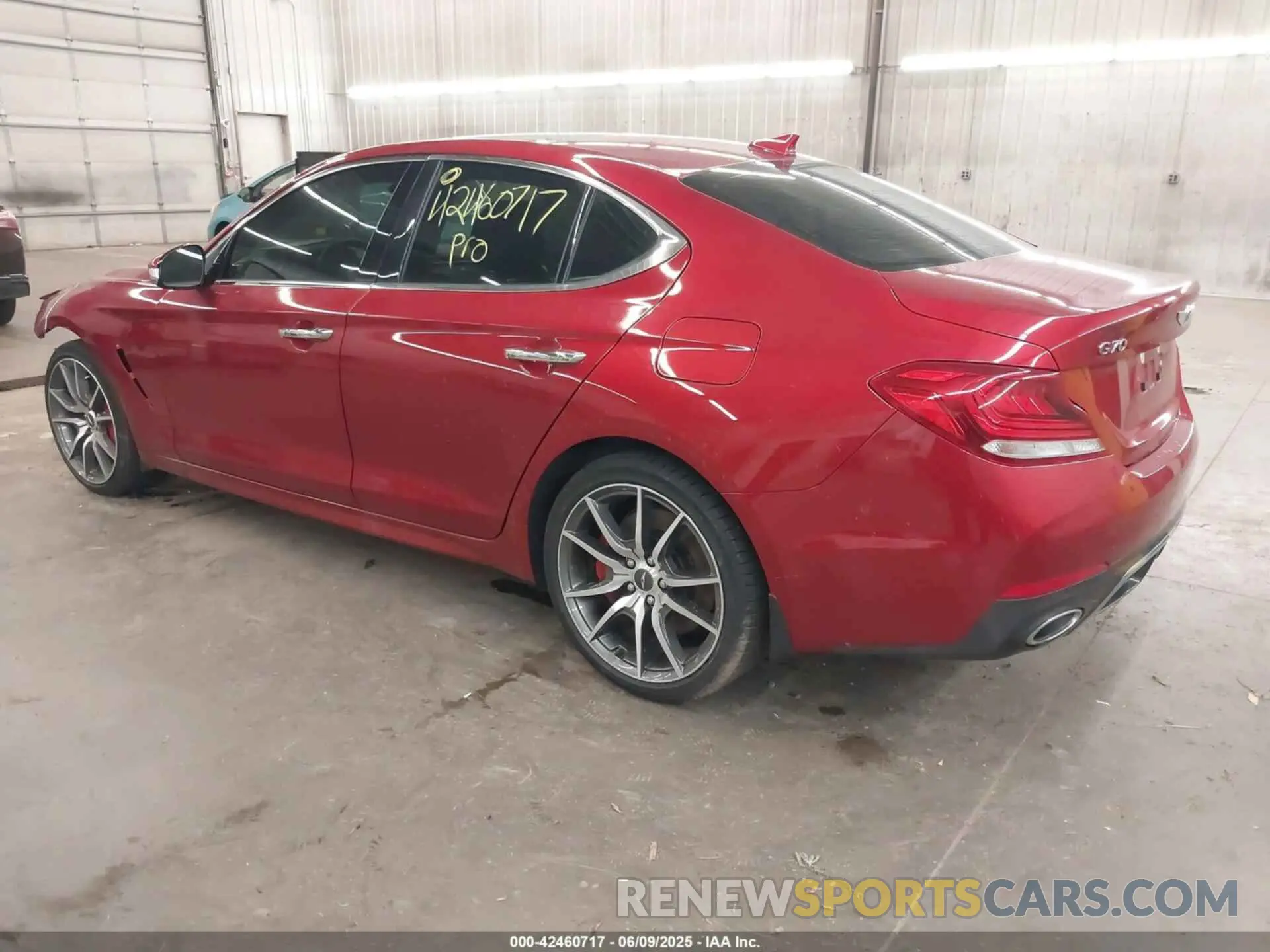3 Photograph of a damaged car KMTG34LE3LU051639 GENESIS G70 2020