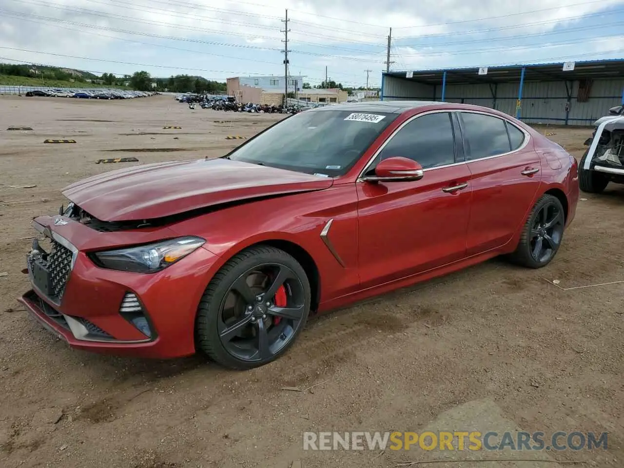 1 Photograph of a damaged car KMTG34LE6LU064126 GENESIS G70 2020