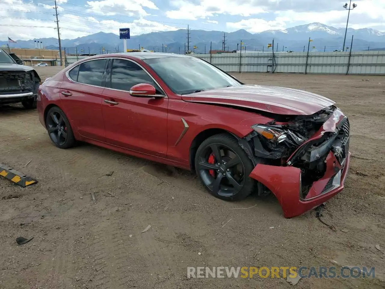 4 Photograph of a damaged car KMTG34LE6LU064126 GENESIS G70 2020