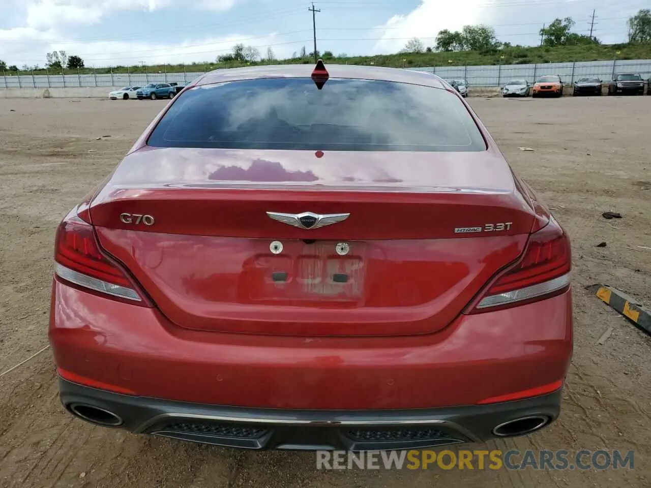 6 Photograph of a damaged car KMTG34LE6LU064126 GENESIS G70 2020