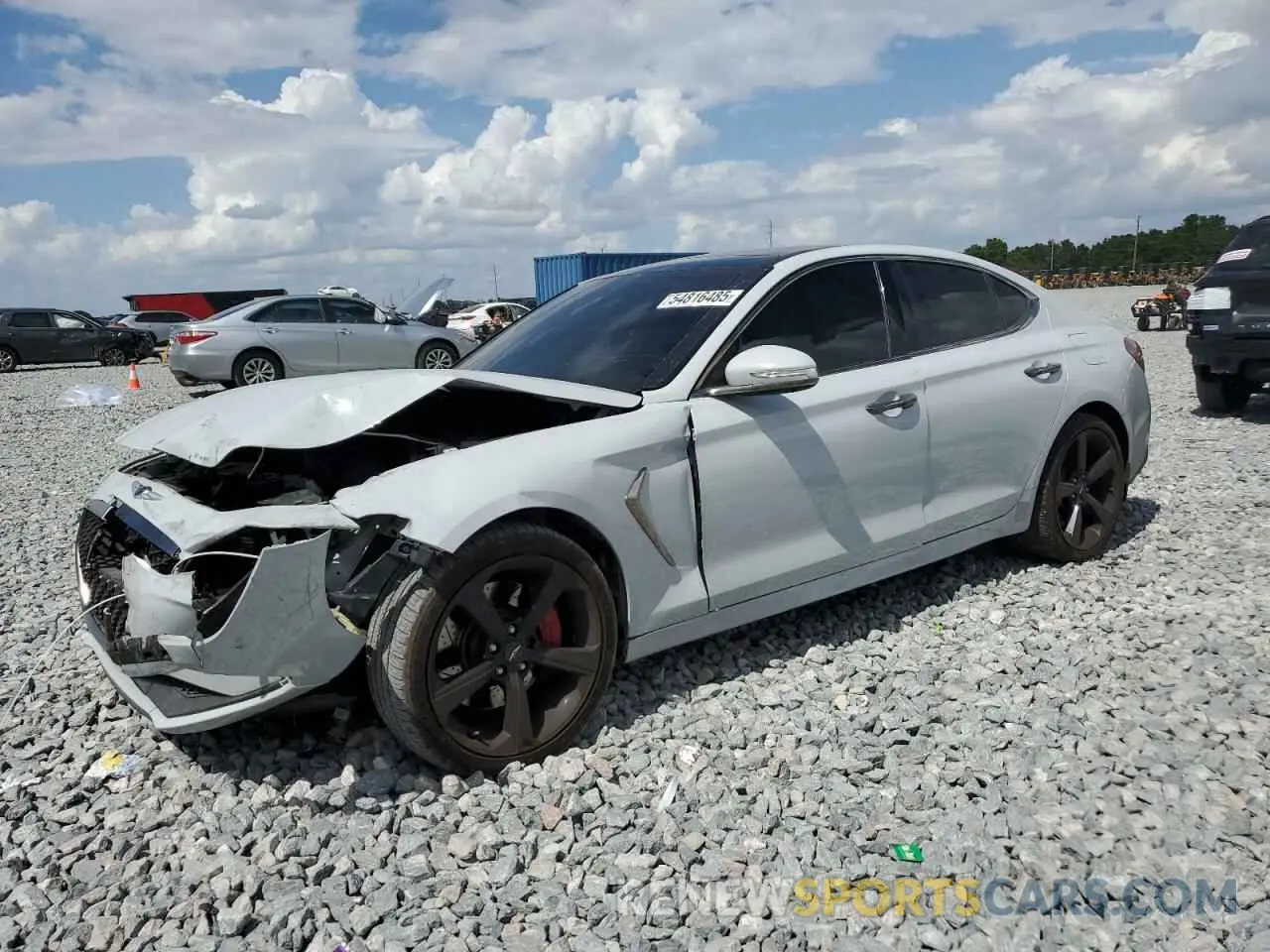 1 Photograph of a damaged car KMTG34LE7LU049070 GENESIS G70 2020