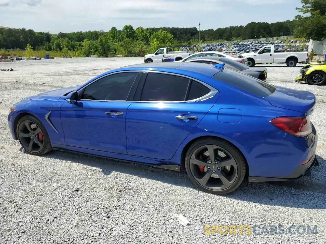 2 Photograph of a damaged car KMTG34LE7LU058061 GENESIS G70 2020