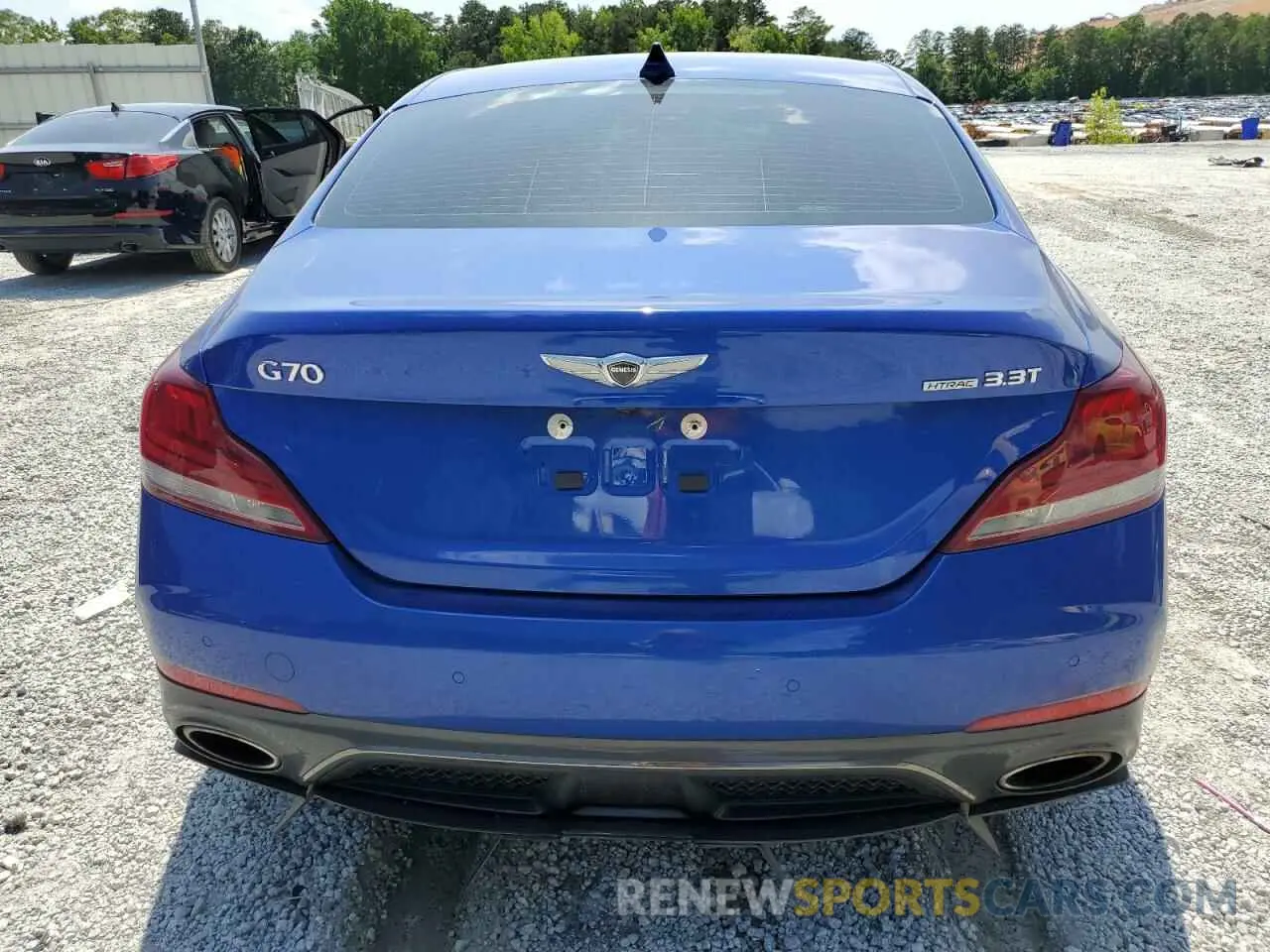 6 Photograph of a damaged car KMTG34LE7LU058061 GENESIS G70 2020