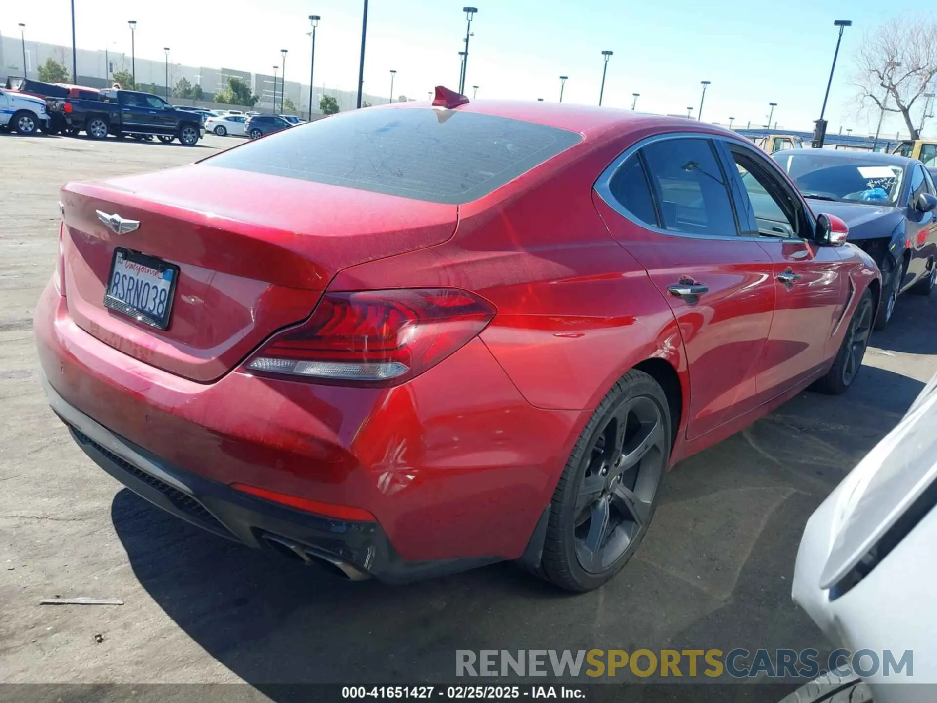 4 Photograph of a damaged car KMTG44LA3LU045365 GENESIS G70 2020