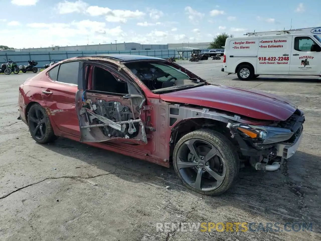4 Photograph of a damaged car KMTG44LA8LU045233 GENESIS G70 2020