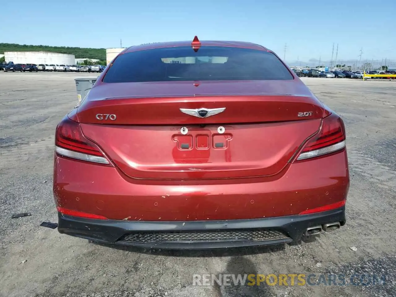 6 Photograph of a damaged car KMTG44LA8LU045233 GENESIS G70 2020
