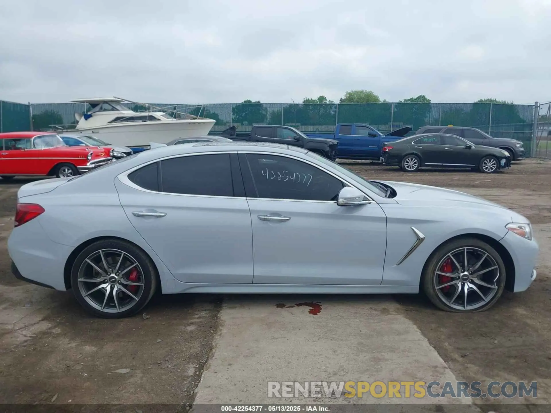13 Photograph of a damaged car KMTG54LE6LU048583 GENESIS G70 2020