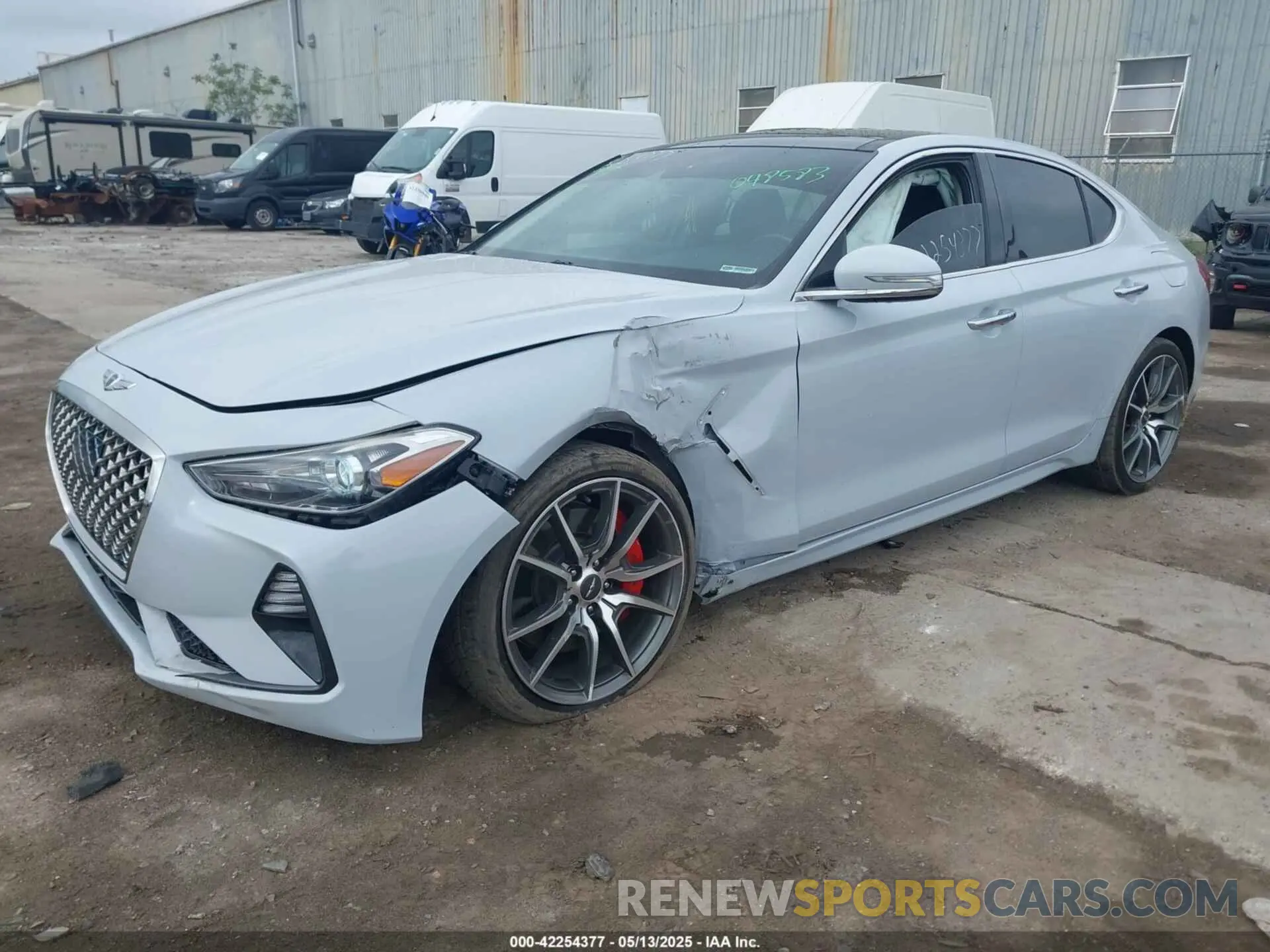 2 Photograph of a damaged car KMTG54LE6LU048583 GENESIS G70 2020