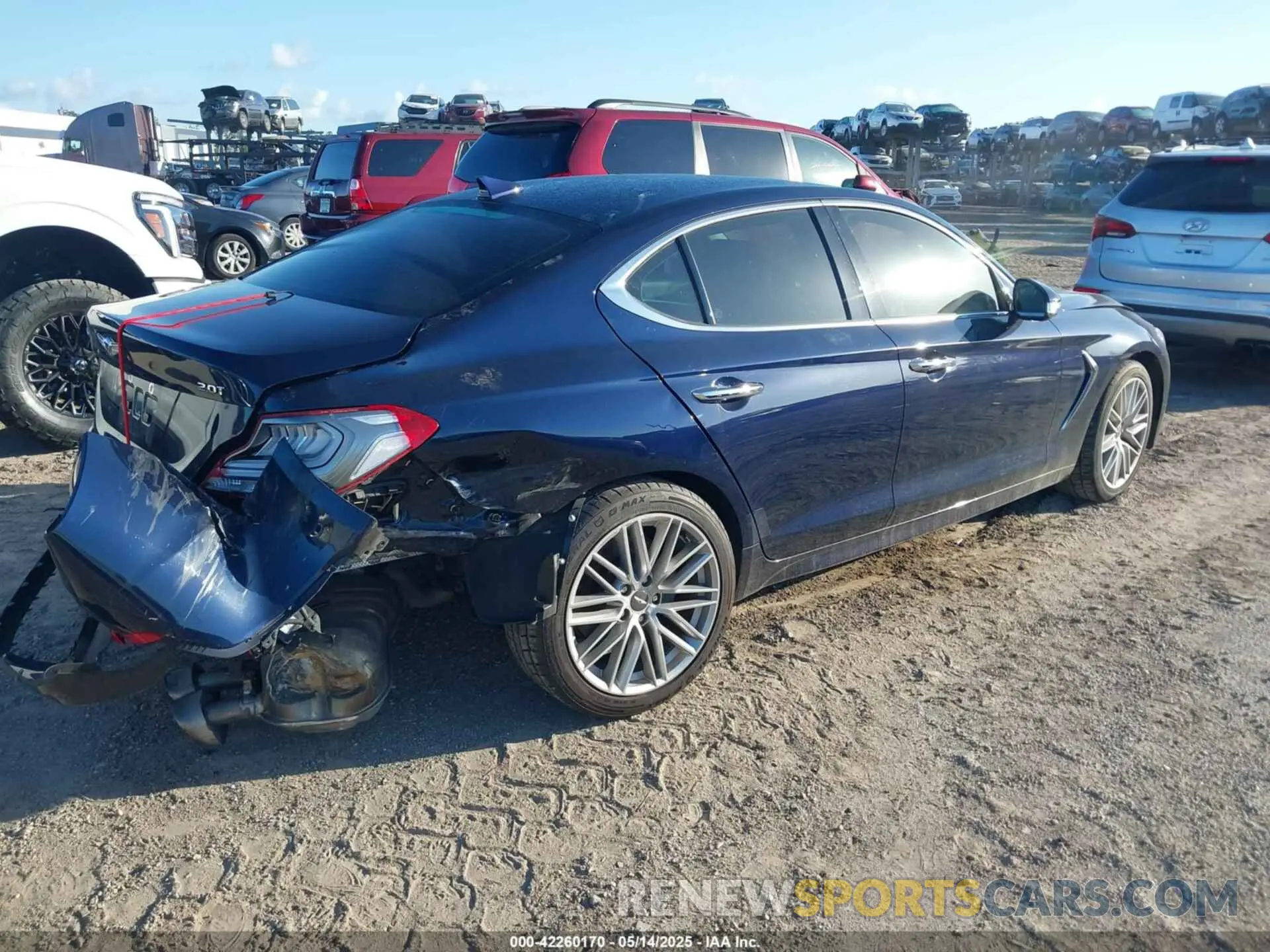 4 Photograph of a damaged car KMTG64LA1LU062420 GENESIS G70 2020